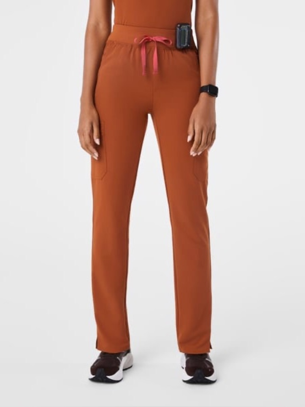 Figs High Waisted Yola Scrub Pants Dirty Chai